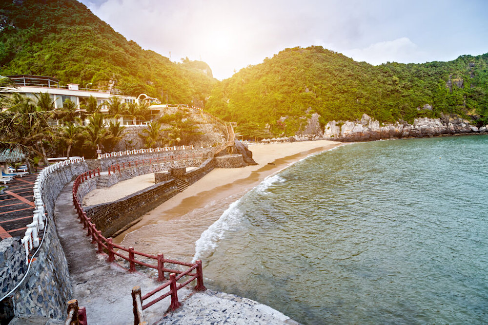These beaches are connected by a scenic wooden walking trail built along the cliffs - a great place for a stroll at sunrise or sunset 